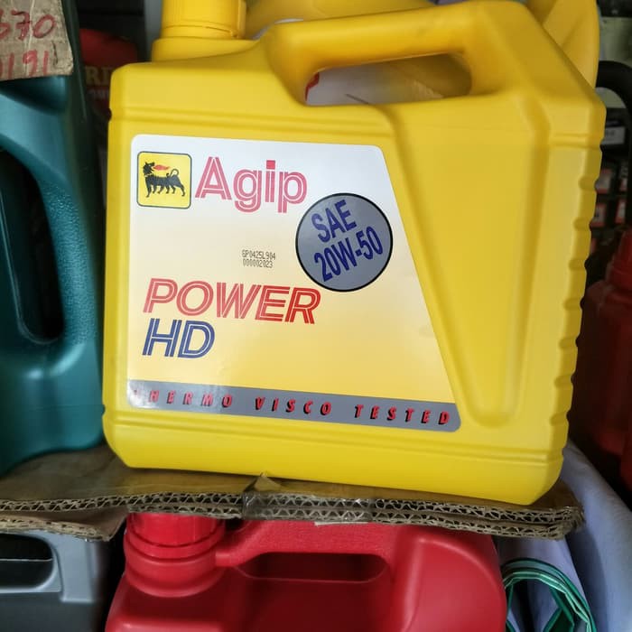 OLI/OIL Agip Power HD SAE 20W-50 Original (4L) BENSIN