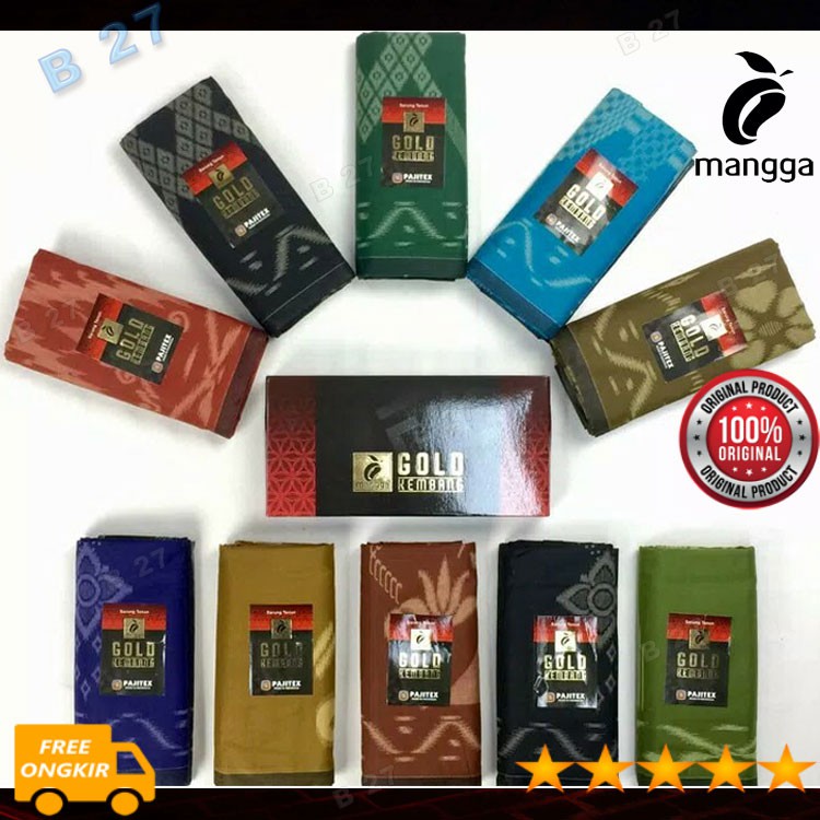 Kain Sarung M99-10 Cap MANGGA Motif Random Acak Dewasa Original