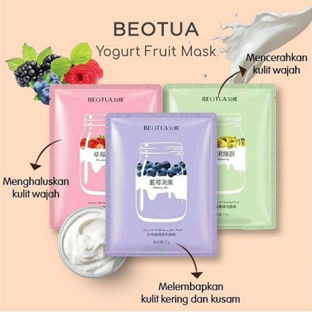 BEOTUA YOGURT FRUIT FACIAL MASK