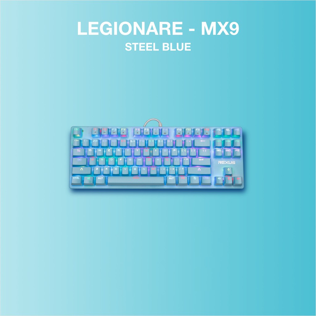 Keyboard Gaming Mechanical Rexus TKL Legionare MX9 Mx-9 free 4 switch mecha