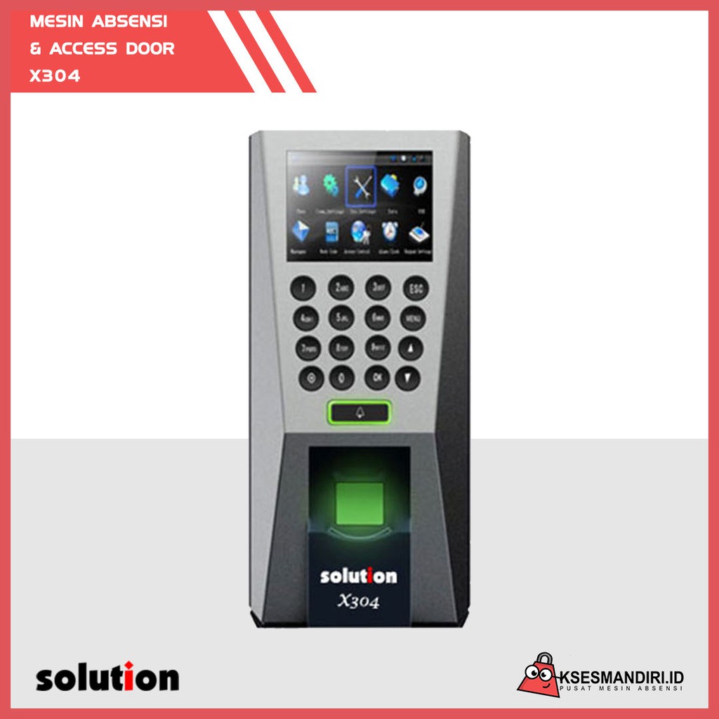 Mesin Absensi Fingerprint dan Access Door Solution X304