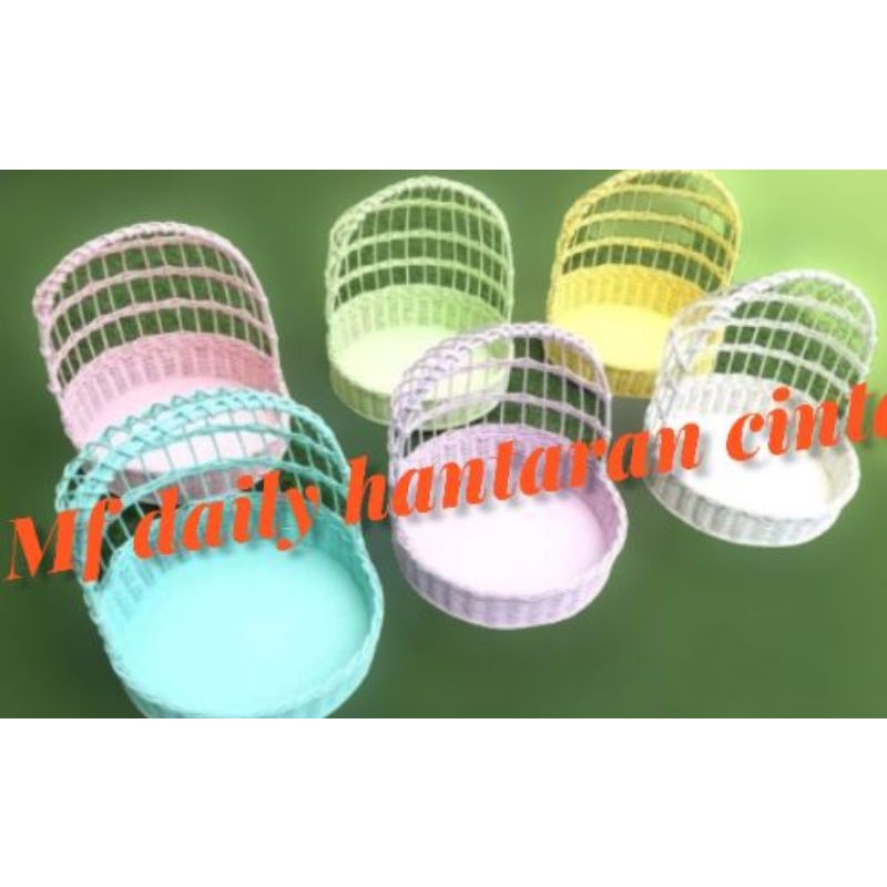 (ayunan mini) Keranjang ayunan / hantaran rotan / kotak hantaran / parcel pernikahan / sangkar rotan