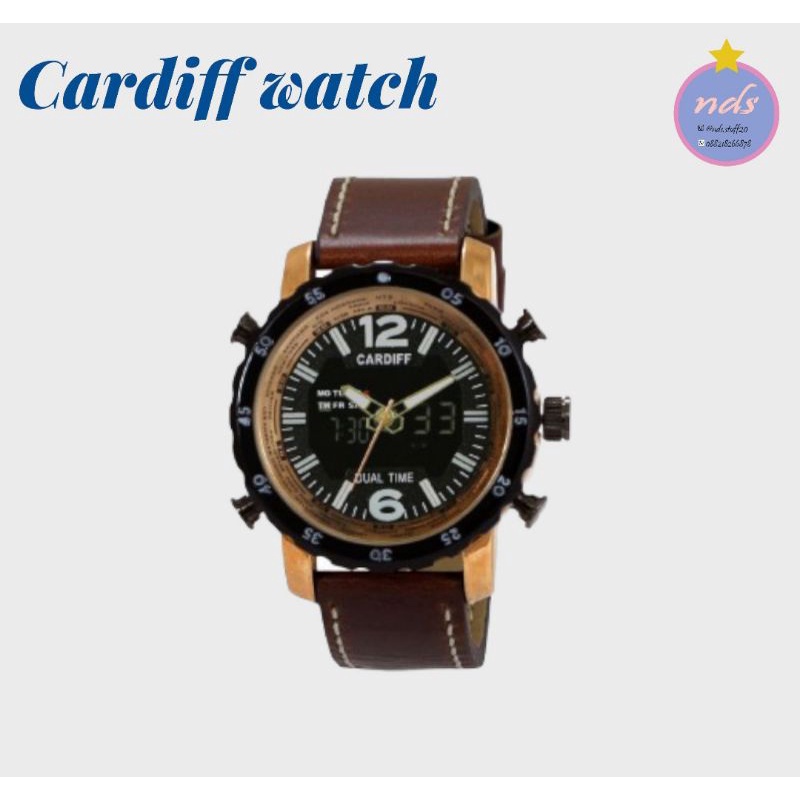 Jam tangan pria murah original keren anti air cardiff watch