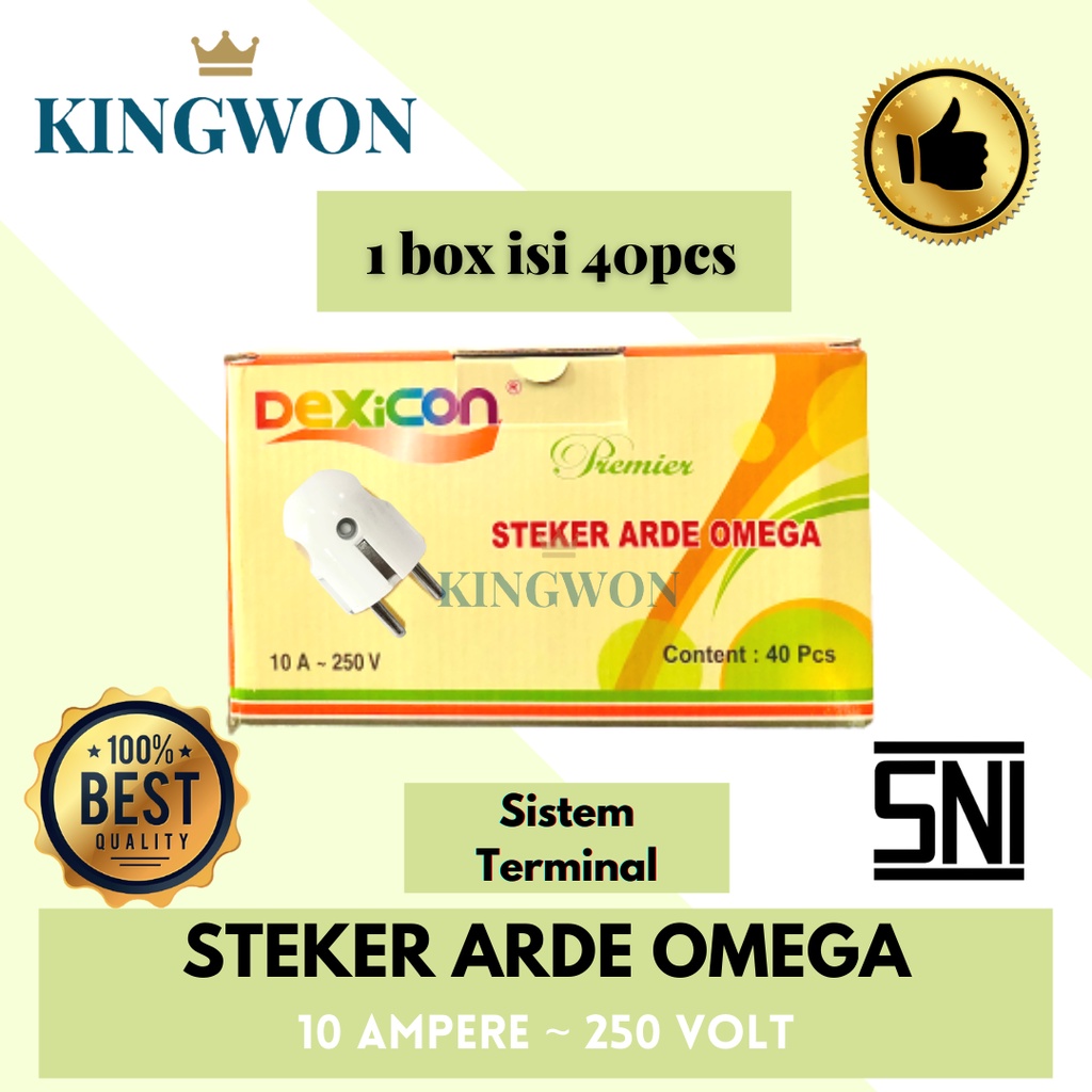 STEKER ARDE OMEGA PUTIH DEXICON