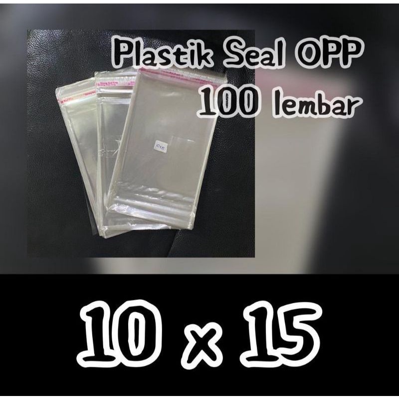 

PLASTIK OPP LEM / SEAL UKURAN 10x15 (ISI 100 LEMBAR)