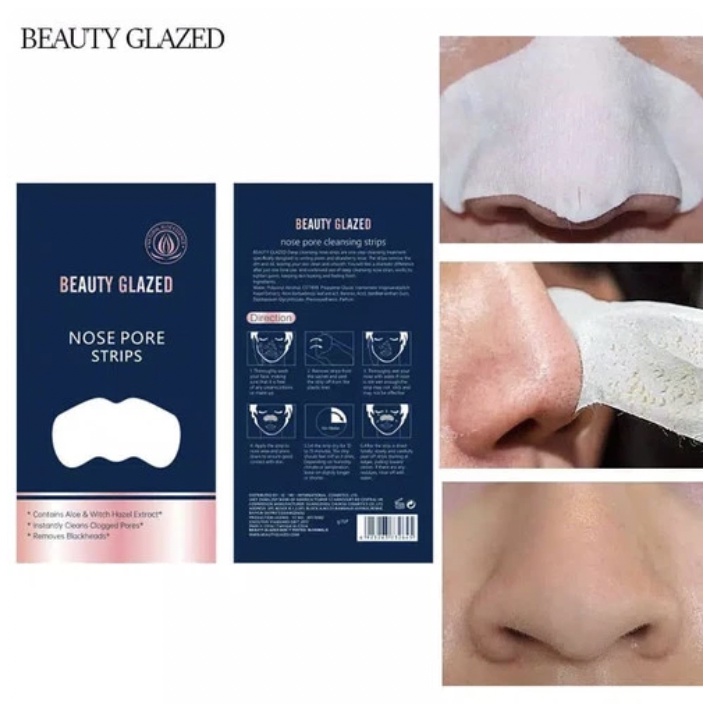 BEAUTY GLAZED Nose Pore Pack  Remove Masker Komedo Angkat Komedo BG003