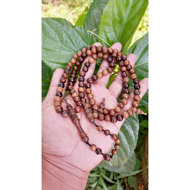 Tasbih gaharu tasbih kayu gaharu tasbih gaharu asli kalimantan tasbih 99 butir