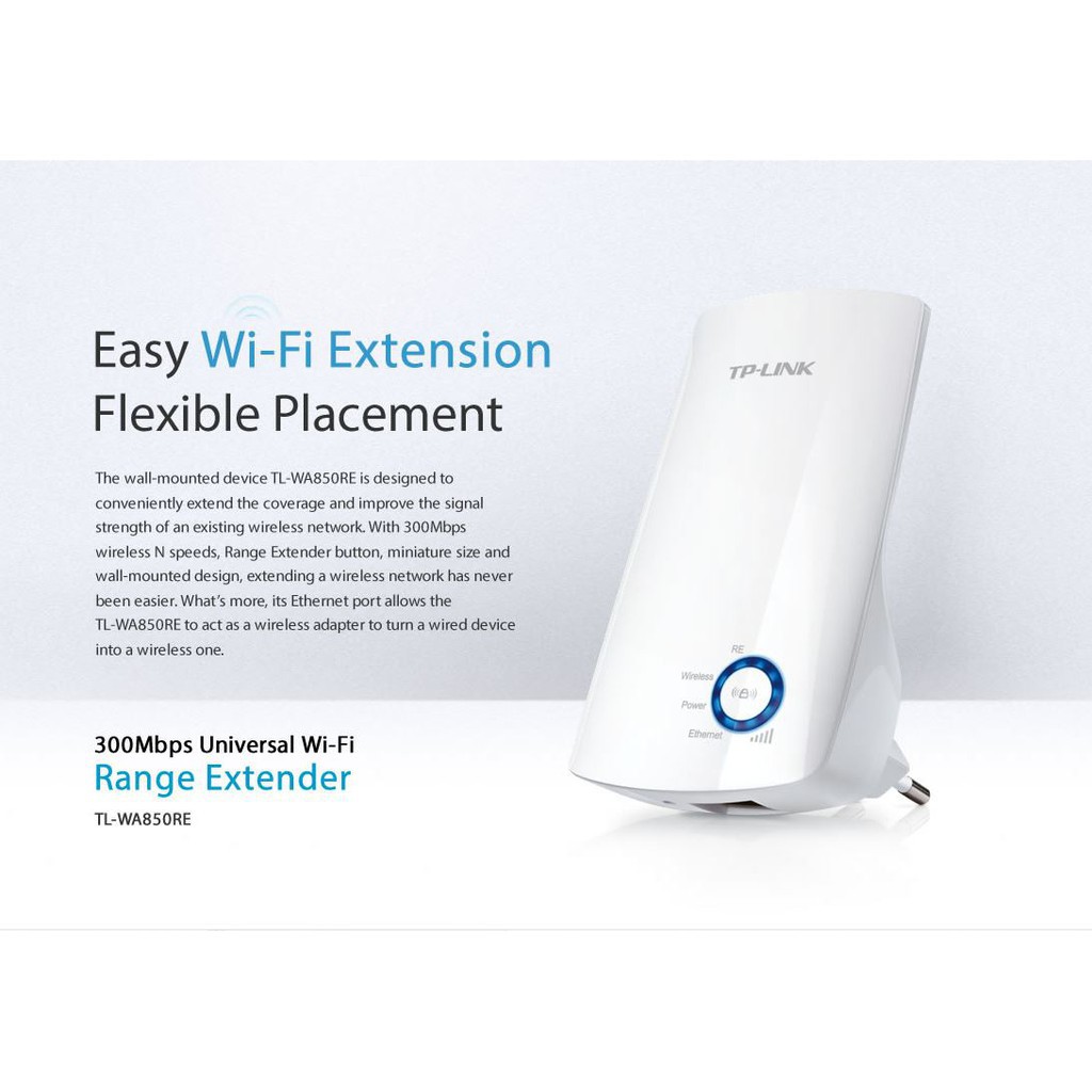 Range Extender Wifi Internet Murah Original Garansi Rumah Kantor Tp-link wa850re Komputer Computer WA 850RE Tp-Link TL-WA850RE 300Mbps Universal Wireless N Range Extender WA850RE 850RE TP-LINK Universal Wireless N Range Extender  850re wa850 wa850re