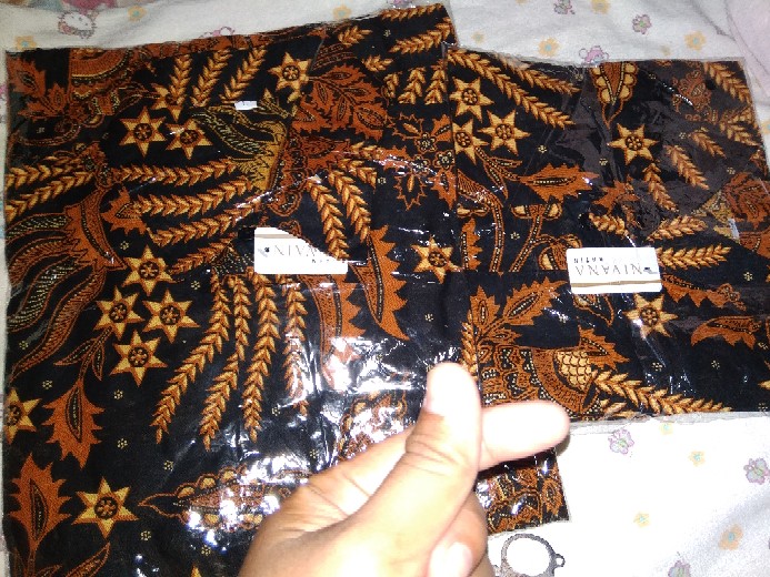 Nivana Batik Couple Keluarga Atasan Batik Pria Wanita Motif Manggar