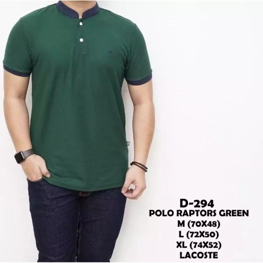 Ouka Kaos Polo Pria Kerah Sanghai Polos Hijau Botol / Kaos Kerah Pria / Baju Polo Pria