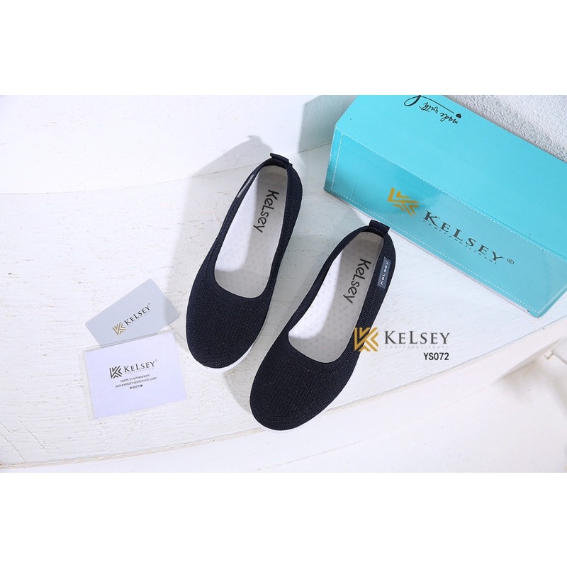 (GRATIS ALAS KAKI) Kelsey Sepatu Flat wanita YS072 Sepatu Wanita Slip On