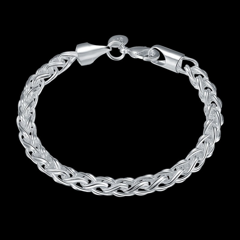 [Ready Stock]Fashion Silver Plated Creative Bracelet Simple Silver Bracelet