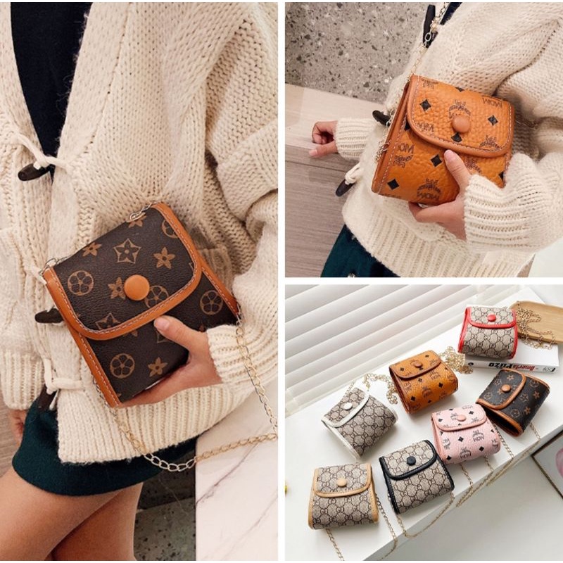 Tas Anak Import Bermotif Tali Panjang