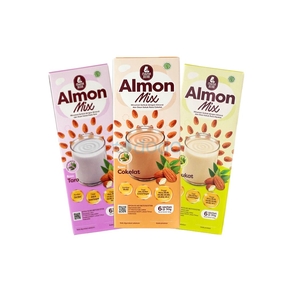 Mama Bear Almon Mix Susu Almond + Katuk ASI Booster