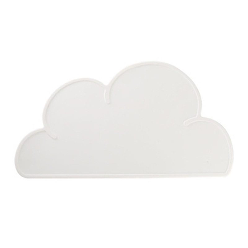 Mary Alas Makan Bayi / Anak Bentuk Awan Bahan Silikon Anti Slip BPA Free Reusable