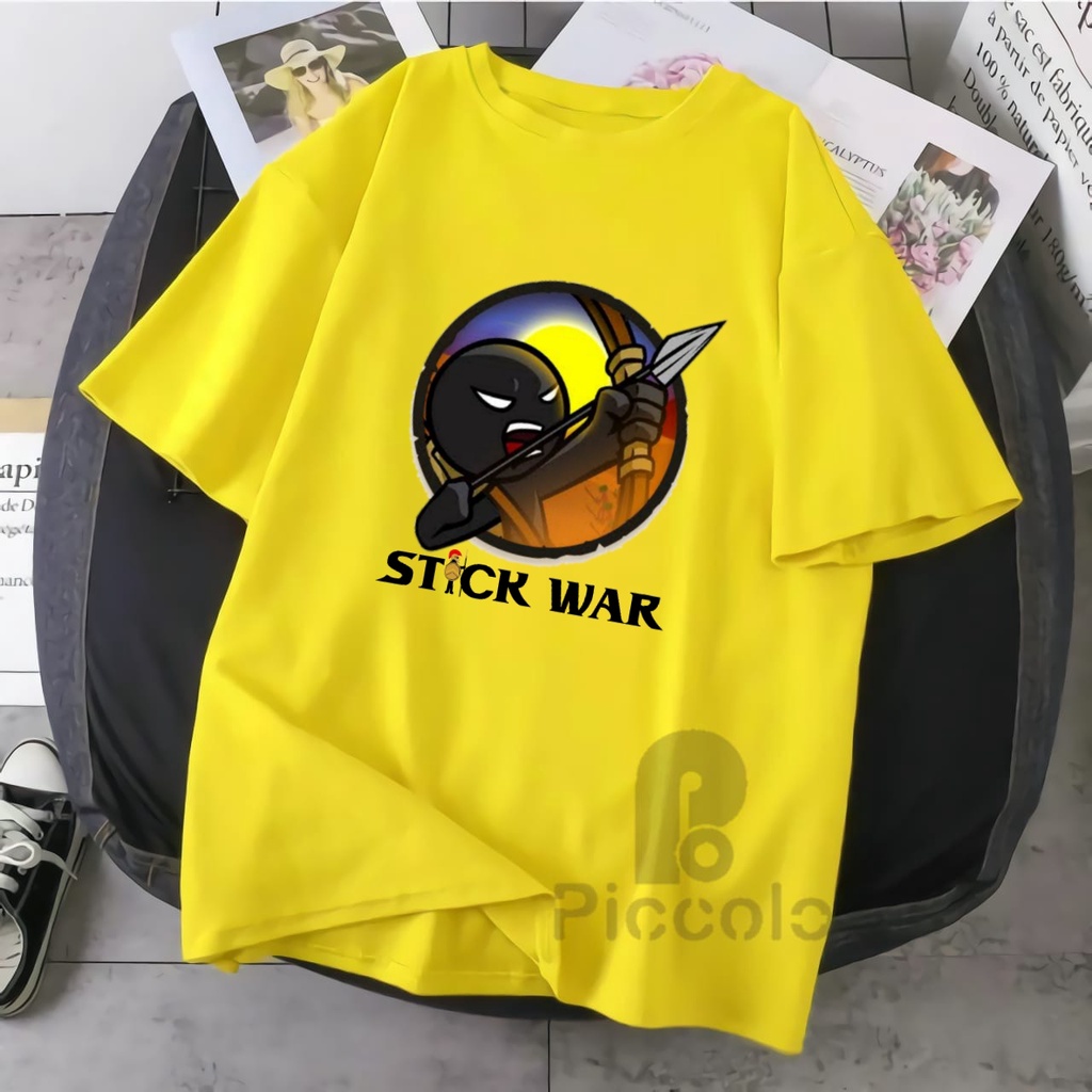 BAJU ANAK KAOS ANAK STICK WAR BAHAN PREMIUM