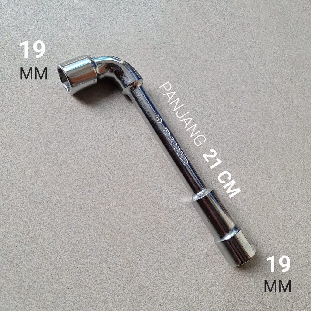 Kunci Sok L 19 MM Mata Double