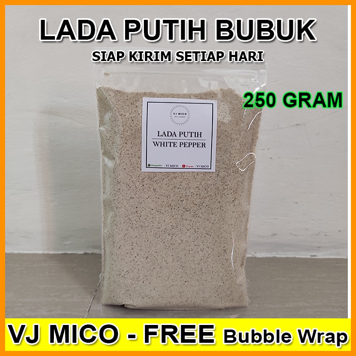 

Lada Putih Bubuk / Merica bubuk / Ground White Pepper - Quality Premium 250gram