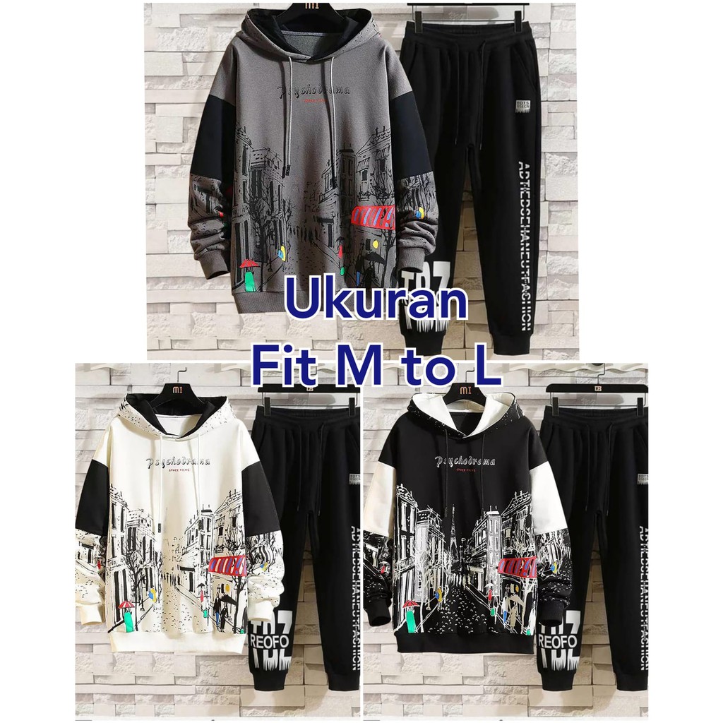 Asgard777 - STELAN PSYCHO / baju panjang pria / baju pria distro / sweater pria / celana panjang pria / celana jogger pria / setelan