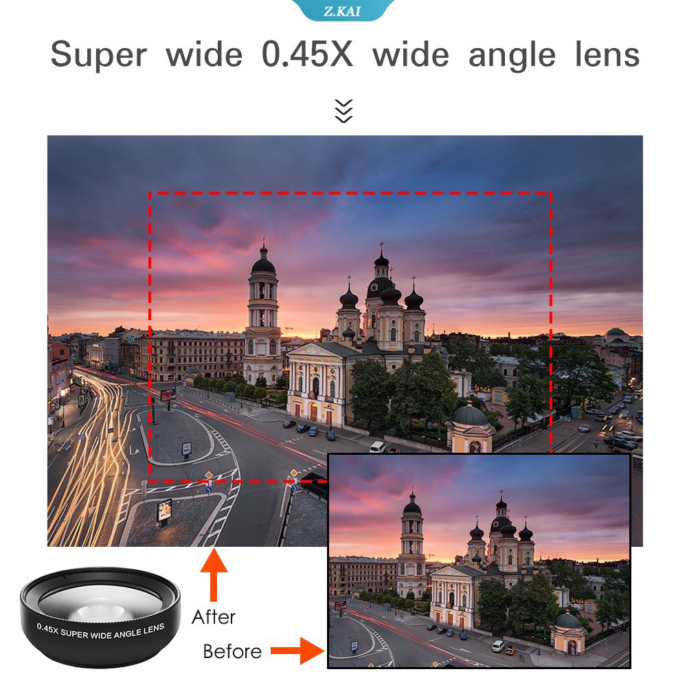 2 in 1 Lensa Universal 37mm Profesional 0.45x 49uv Ultra Wide Angle + Macro HD