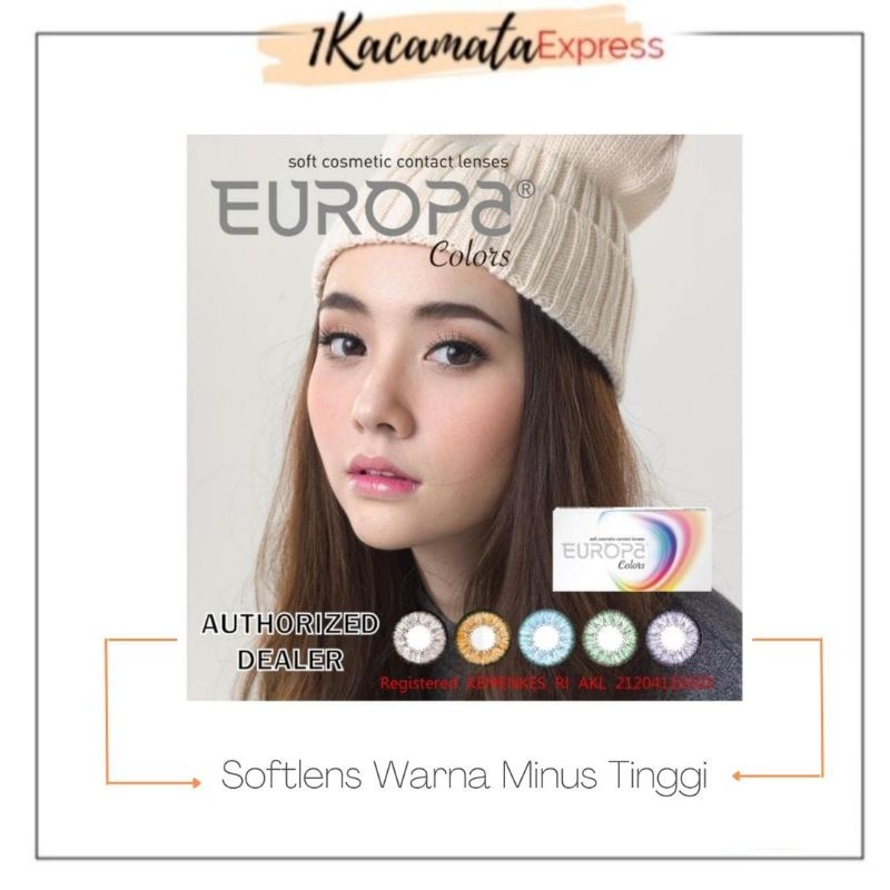 SOFTLENS WARNA MINUS EUROPA E-COLOR MINUS KECIL