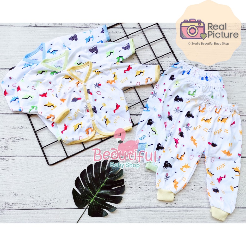 3pcs Setelan Panjang Bayi Newborn / Setelan Baju Bayi Baru Lahir / BajuPanjang Bayi Baru Lahir / Baby.ou_