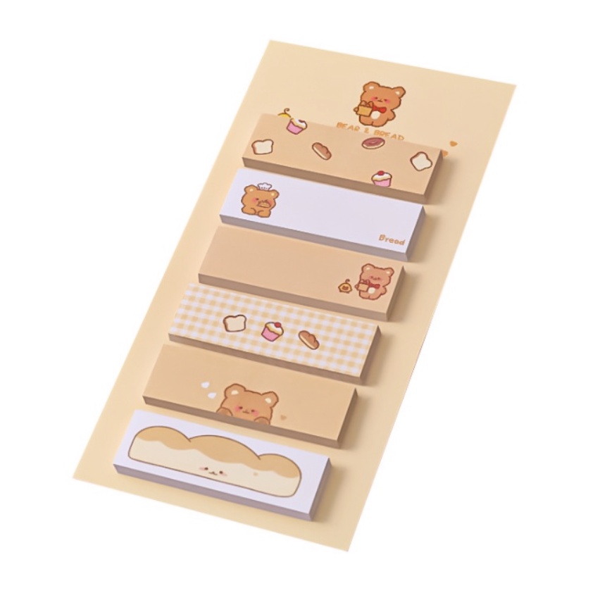 【GOGOMART】Sticky Notes Tempel / Memo Catatan 6 Baris Karakter Lucu - Cute Note