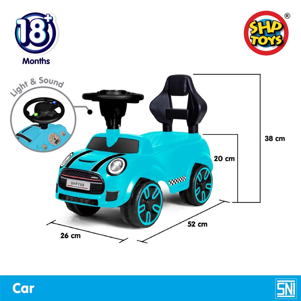 Mainan Mobil Dorong Anak SHP Toys Ride on Car MIMO 709