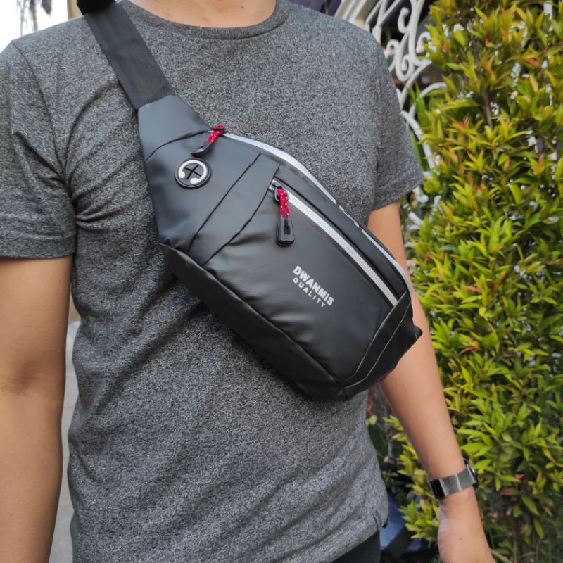 [DM4] Waist Bag Pria Original Dm | Tas Selempang Pria Distro | Tas Pria Waterproof