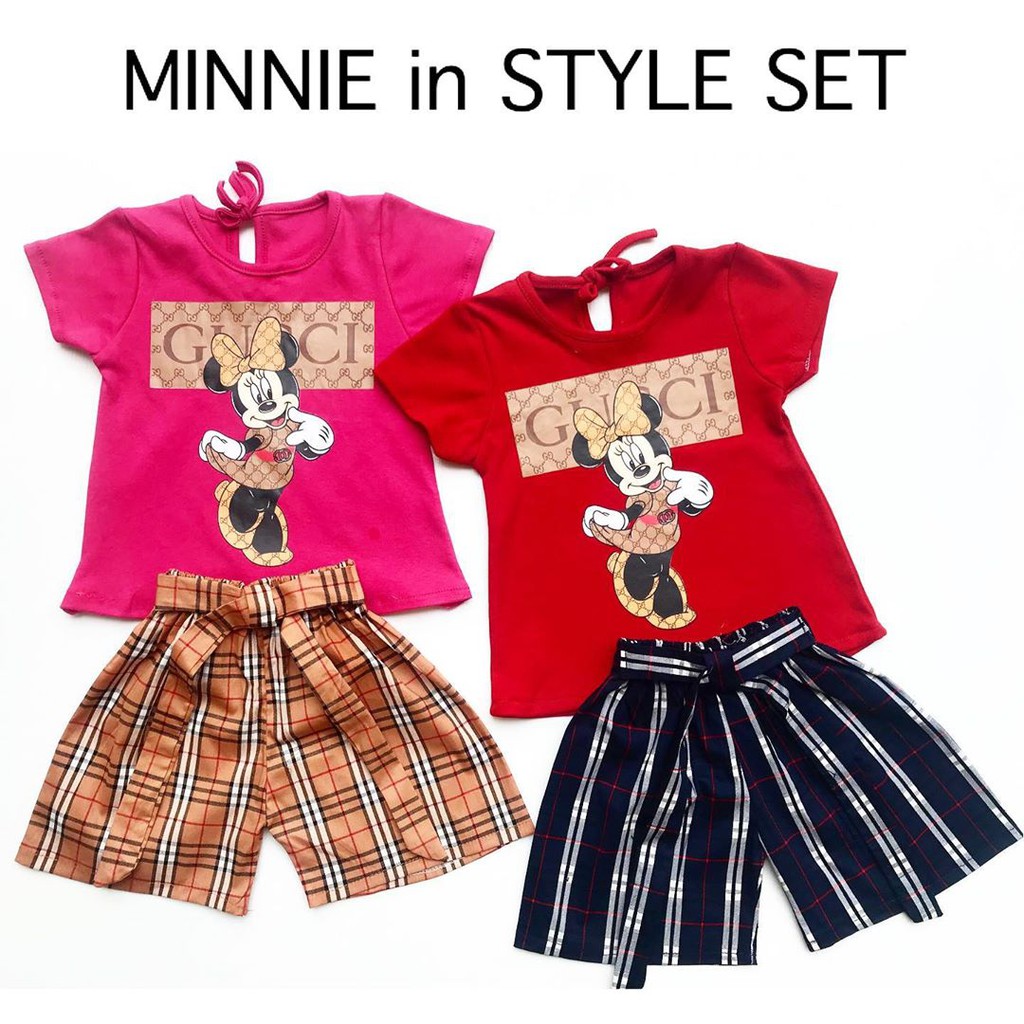 Tank Top Bloomers MNNIE in STYLE Setelan baju celana Pergi Lucu Fashion Anak Bayi Perempuan cewe terlaris lucu