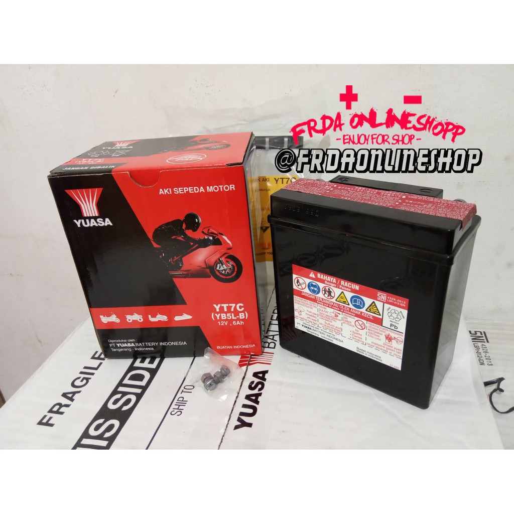 AKI MOTOR Yamaha Mio Sporty,Mio Smile YT7C / GM5Z Yuasa Accu kering