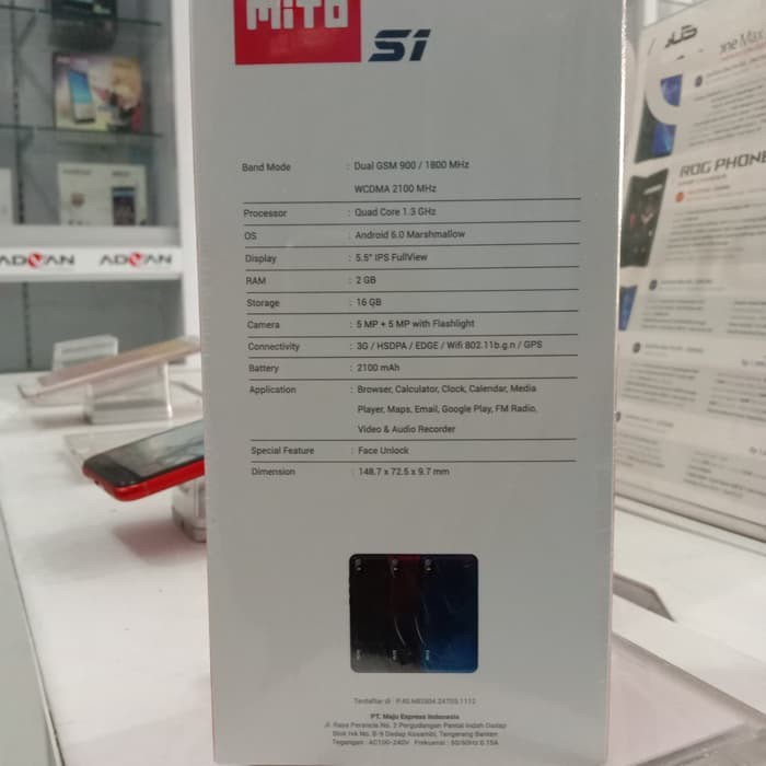 Mito S1 A66 1 8 Ram 1gb 8gb Baru Garansi Resmi 1 Tahun Hitam Merah Biru Shopee Indonesia