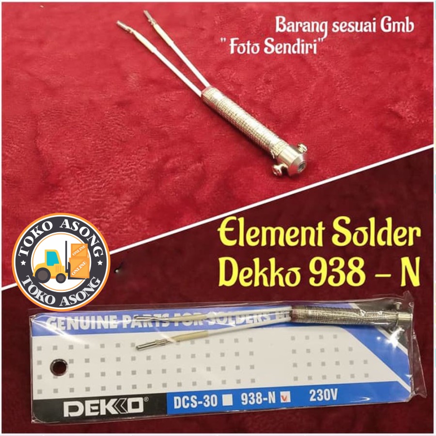 Elemen Solder dekko 938N 938 N 25-80 watt element