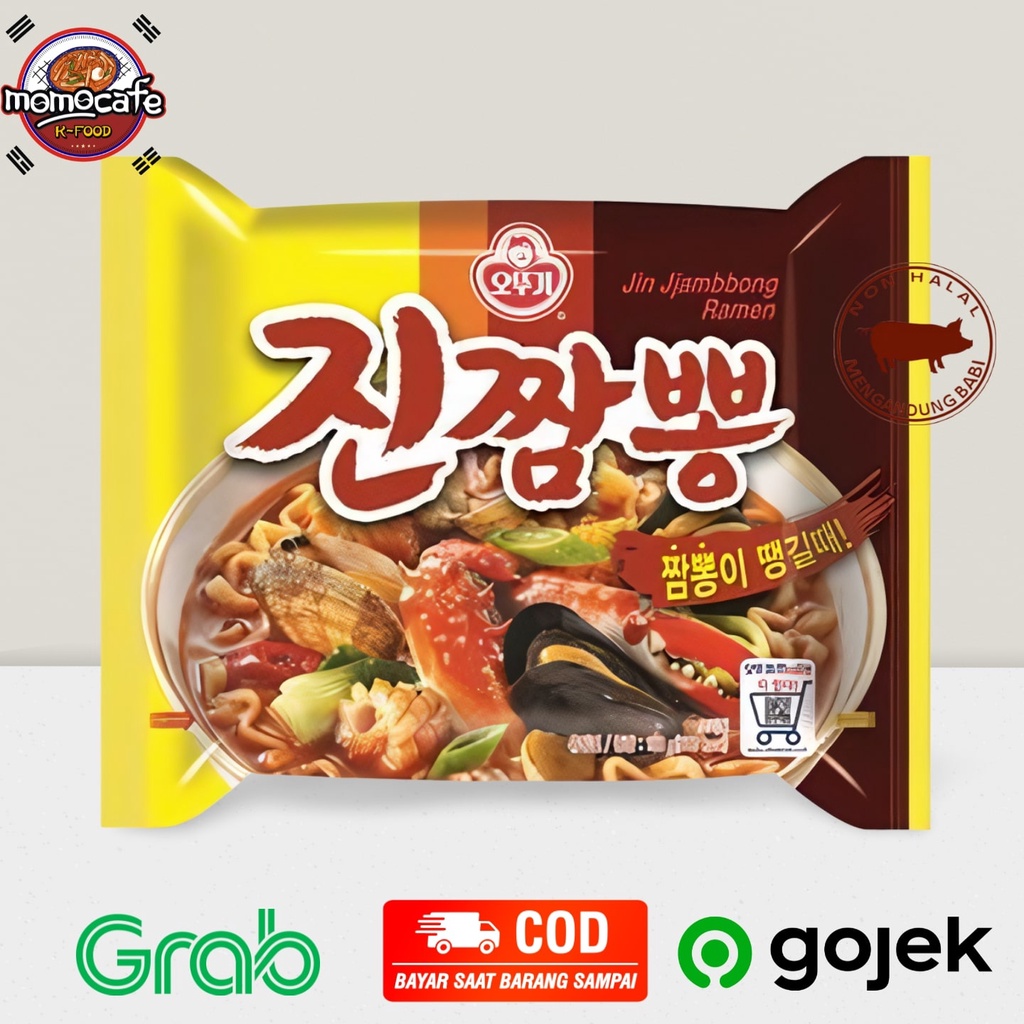 

Ottogi Korea Jin Jjampong Ramyeon Hot Spicy Noodle 130 Gr Mie Kuah Korea Pedas