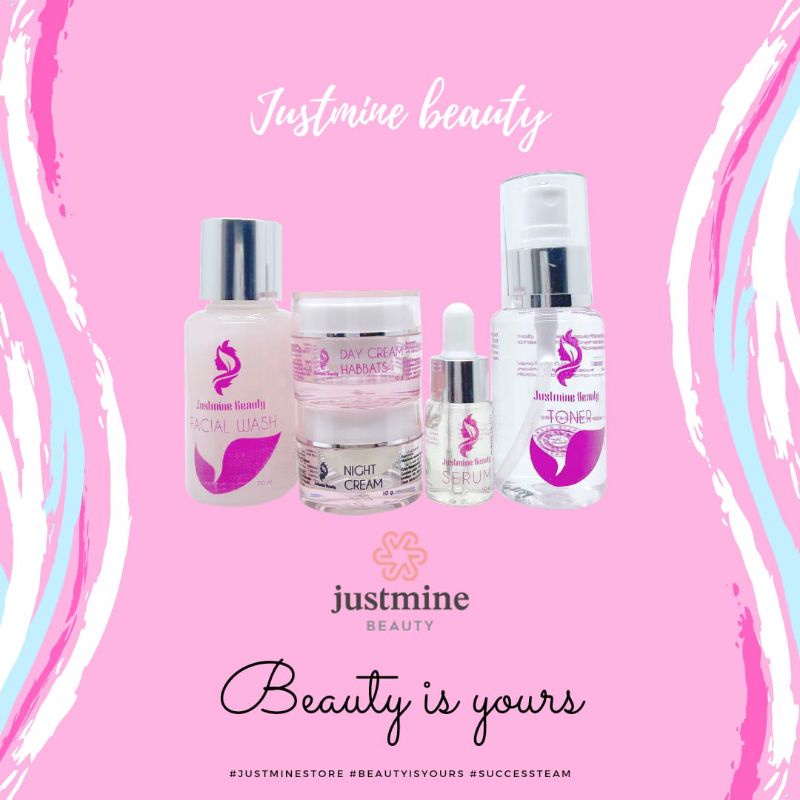Justmine Beuty Skincare Glowing | Best Seller Cream Wajah | SUDAH BPOM AUTHENTIC |