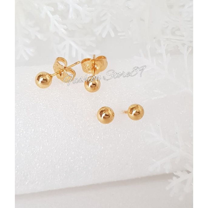 Anting Tusuk Pentol Anting Pentol Bulat Perhiasan impor Lapis Emas 18k Xuping Yaxiya bestquality bestseller