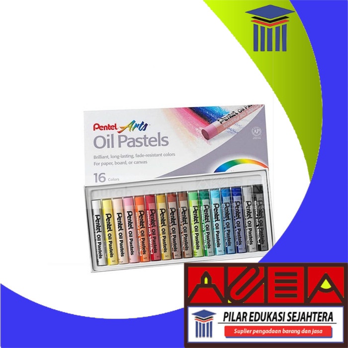 

CRAYON OIL PASTEL PENTEL 16 WARNA MURAH