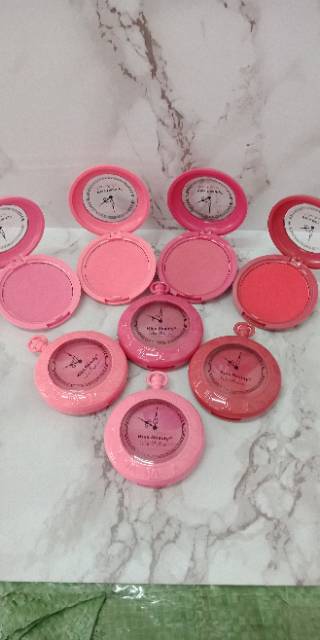 12PCS!! BLUSH ON COLOR BLUSHER NEW KISS BEAUTY