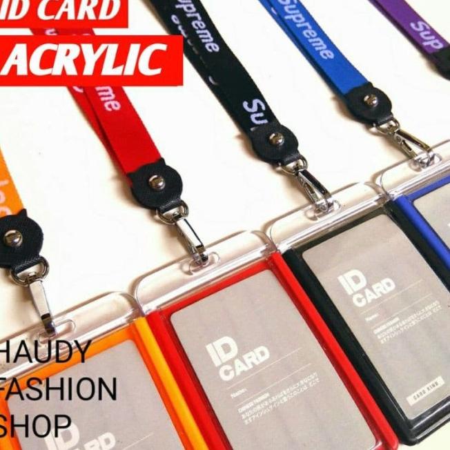 

BNN ☣ Name tag ID CARD HOLDER Supreme ACRYLIC / GANTUNGAN NAMA 90 ➺ ☣