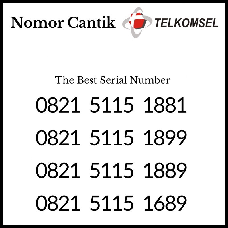 Nomor Cantik Telkomsel Nomer Simpati Kartu Perdana Loop AS