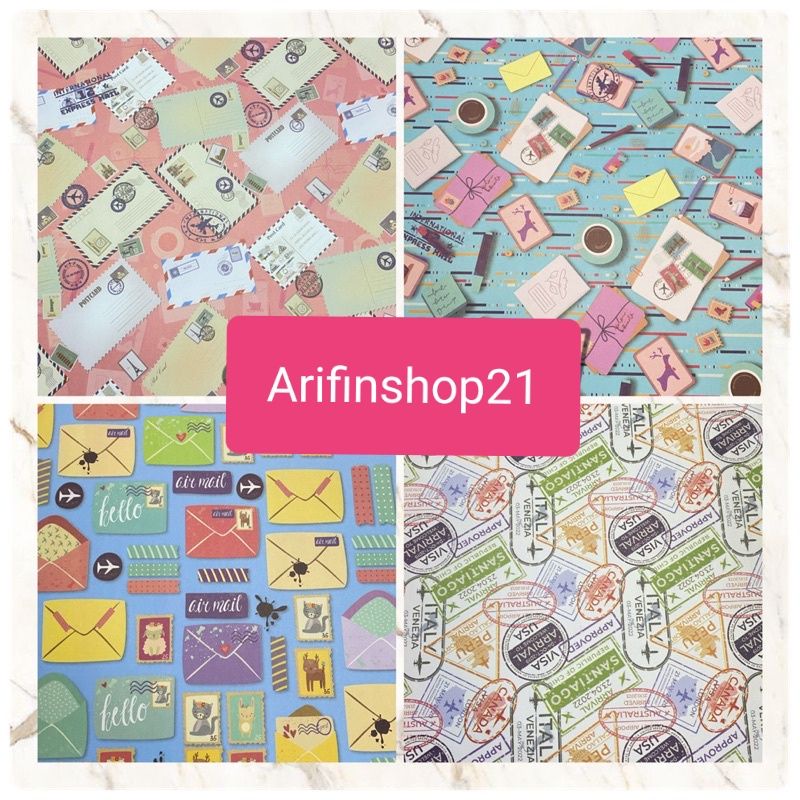 

KERTAS KADO DOFF SQUEZZY MOTIF SMS VISA SURAT
