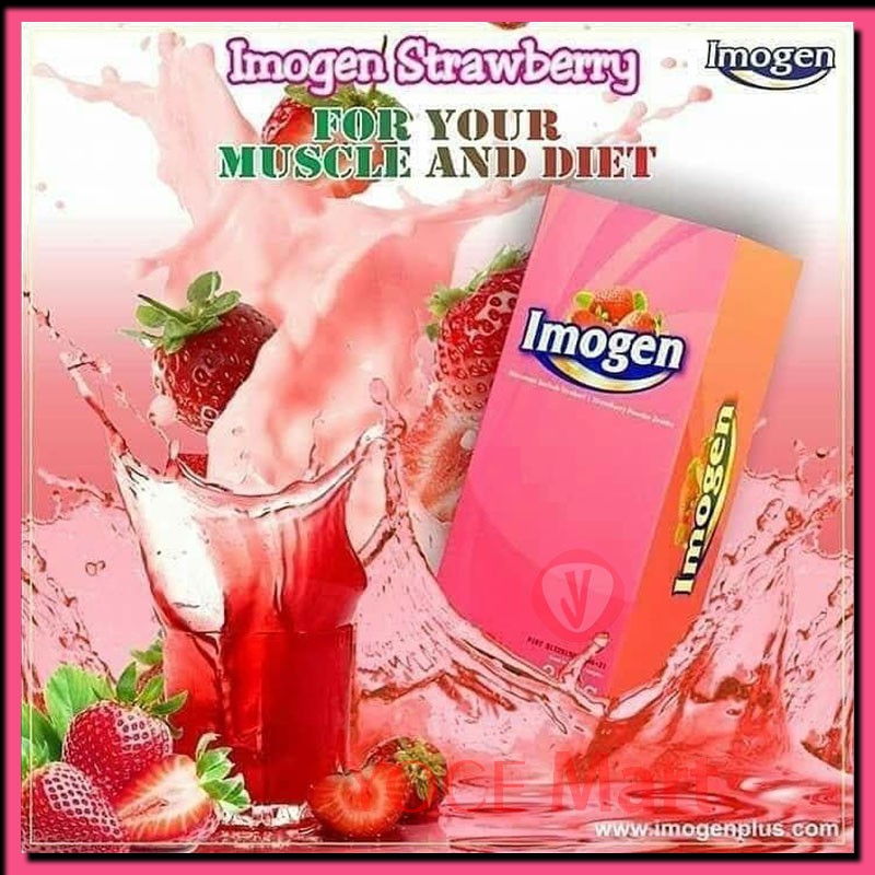 Jual IMOGEN Strawberry Untuk Pembentukan Otot dan Diet BPOM ORIGINAL