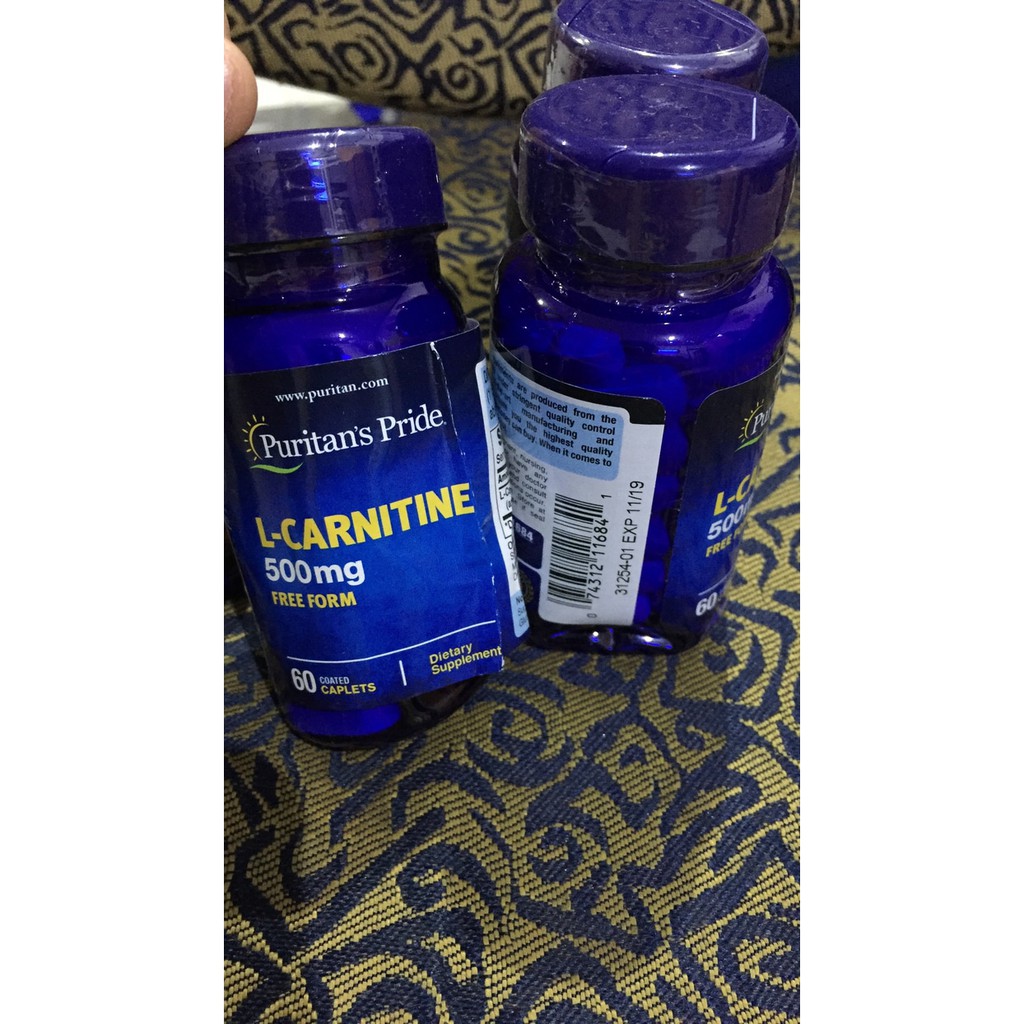 PURITAN L- Carnitine 500 mg - Pembakar Lemak - Puritan USA