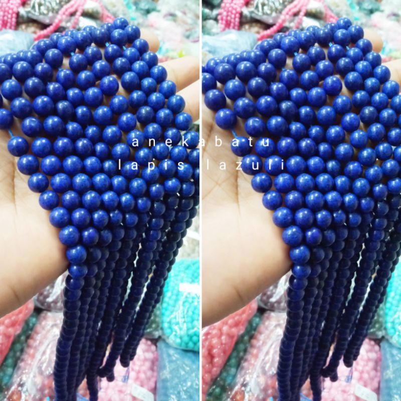 MANIK BATU ALAM LAPIS LAZULI READY UK 4mm-14mm