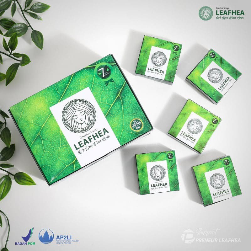 sabun leafhea 1box isi 16bar produk ORI 100%