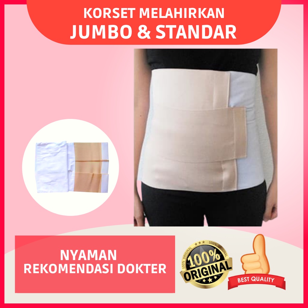 Korset Gurita Ibu Melahirkan Rekat 3 Katun Standar / XL Jumbo