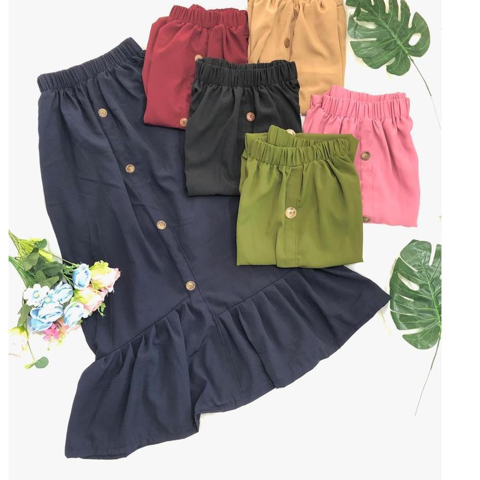 Grosir rok kancing rempel ,,,,,