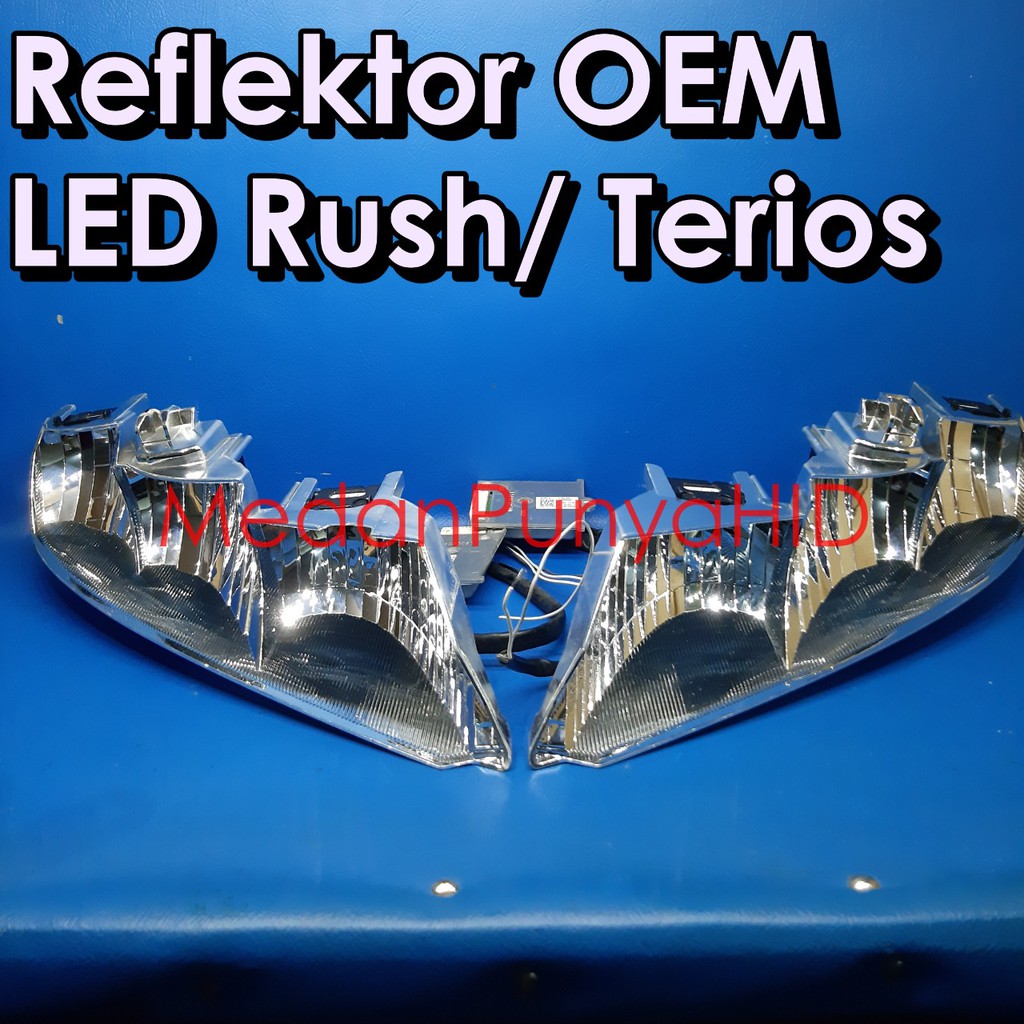 ORIGINAL Reflektor OEM LED Avanza / Xenia 2019 - 2021 dan Rush / Terios 2018 Ke atas - Not Projie