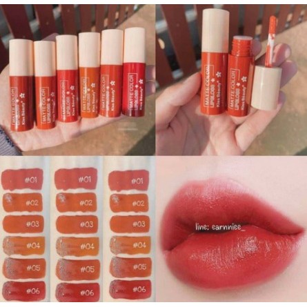 PROMO PER6PCS LIP GLOSS KISS BEAUTY MATTE COLOR 70456