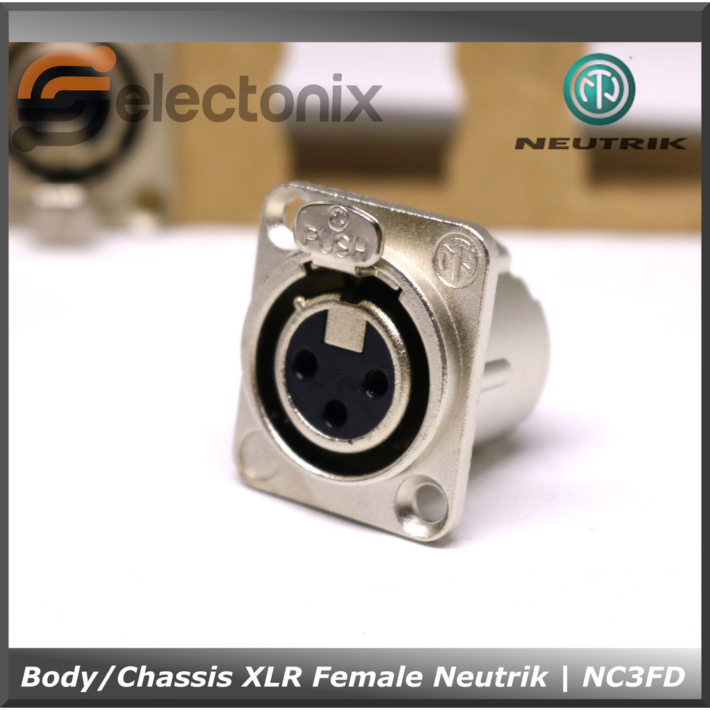 Chassis / Body XLR Female 3 Pin | Neutrik [NC3FD-LX]